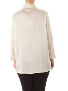 Marina Talia camicia con strass da donna bianco