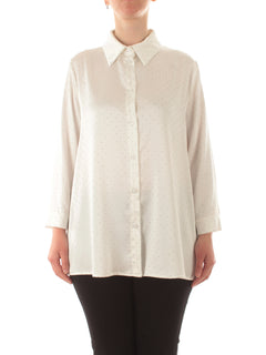 Marina Talia camicia con strass da donna bianco