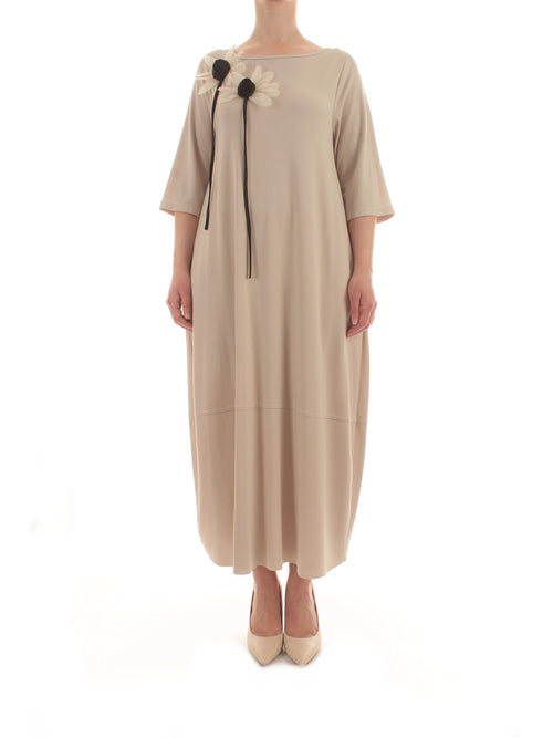 Marina Talia abito lungo da donna beige