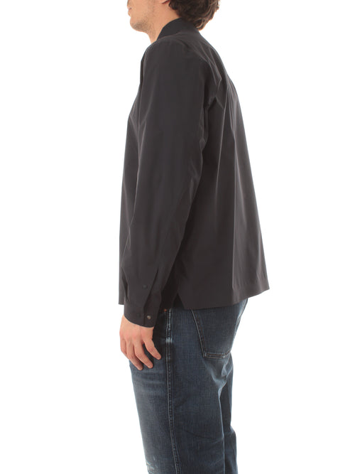Herno overshirt in tessuto tecnico da uomo blu
