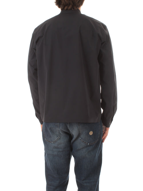 Herno overshirt in tessuto tecnico da uomo blu