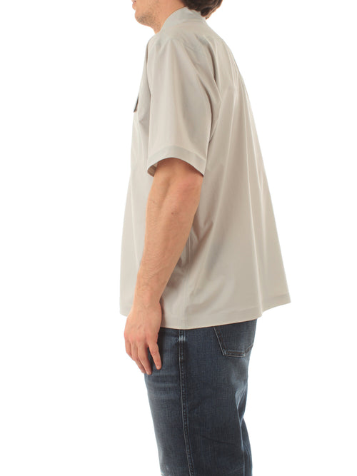 Herno camicia in tech stretch woven da uomo ice