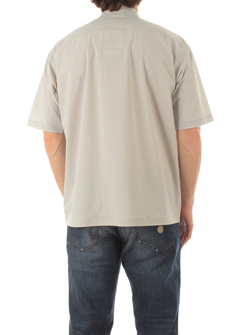 Herno camicia in tech stretch woven da uomo ice