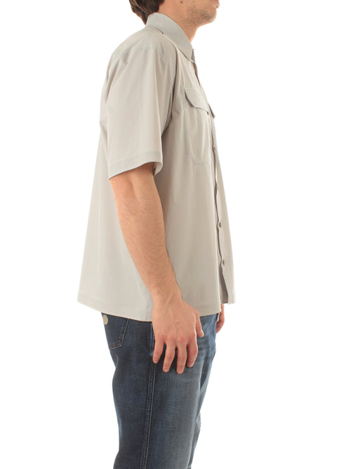 Herno camicia in tech stretch woven da uomo ice