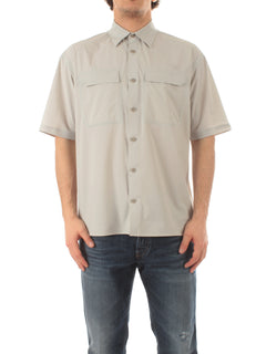 Herno camicia in tech stretch woven da uomo ice