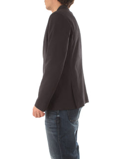 Herno blazer in seer-crease da uomo blu