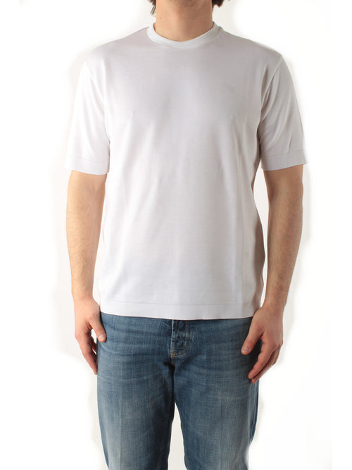 Herno t-shirt in jersey knit effect da uomo bianco