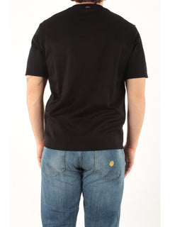 Herno t-shirt in jersey knit effect da uomo nero