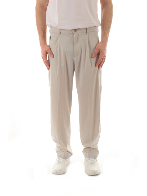 Herno pantaloni in tech stretch woven da uomo ice