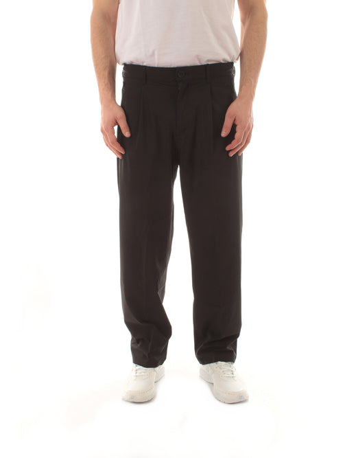 Herno pantaloni in tech stretch woven da uomo nero