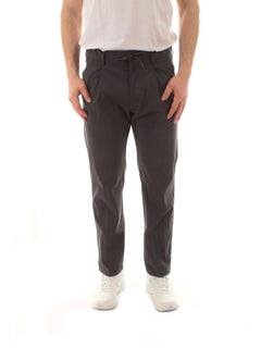Herno pantaloni in tech woven da uomo blu navy