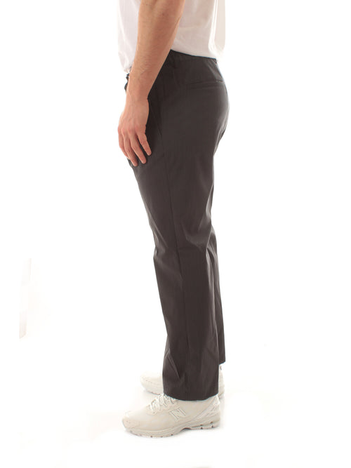 Herno pantaloni in tech woven da uomo blu navy