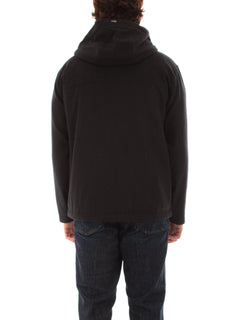 Herno field jacket in misto seta e cashmere da uomo blu