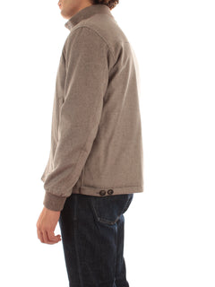 Herno bomber in seta e cashmere da uomo tortora