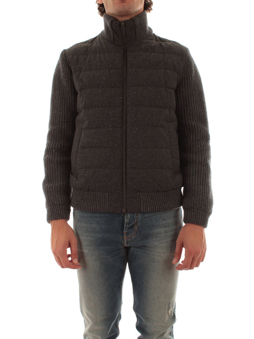 Herno giacca resort in wool knickerbocker da uomo ferro