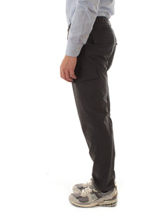 Herno pantaloni cargo resort in nylon comfort stretch da uomo lavagna