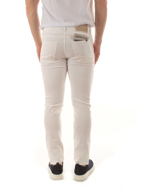 Jacob Cohen NICK jeans super slim fit da uomo optical white