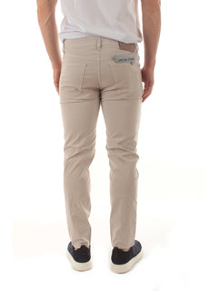 Jacob Cohen pantaloni scott cropped carrot slim da uomo pearl grey