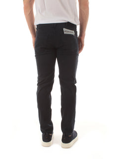 Jacob Cohen pantaloni scott cropped carrot slim da uomo navy blue
