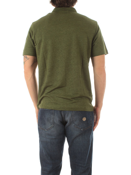 Mc2 Saint Barth FRASER polo in lino da uomo 52 MILITARY