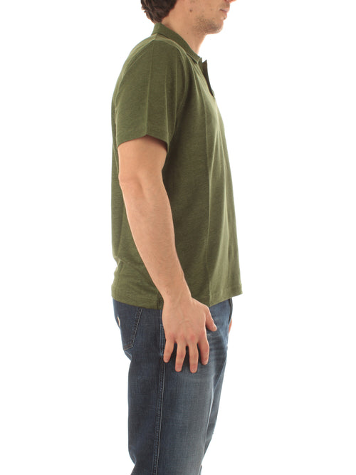 Mc2 Saint Barth FRASER polo in lino da uomo 52 MILITARY