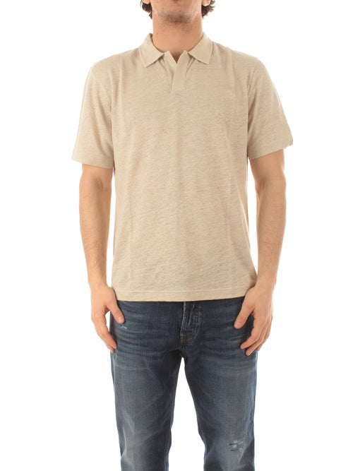 Mc2 Saint Barth FRASER polo in lino da uomo 10H GRAIN