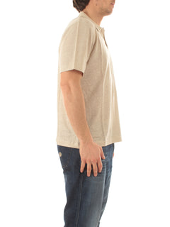 Mc2 Saint Barth FRASER polo in lino da uomo 10H GRAIN