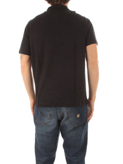 Mc2 Saint Barth FRASER polo in lino da uomo 00 BLACK