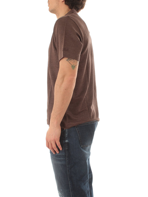 Mc2 Saint Barth FRASER polo in lino da uomo 18 BROWN