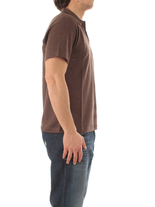 Mc2 Saint Barth FRASER polo in lino da uomo 18 BROWN