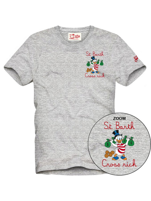 MC2 Saint Barth TSHIRT MAN in cotone da uomo SCROOGE CROSS 15ML EMB