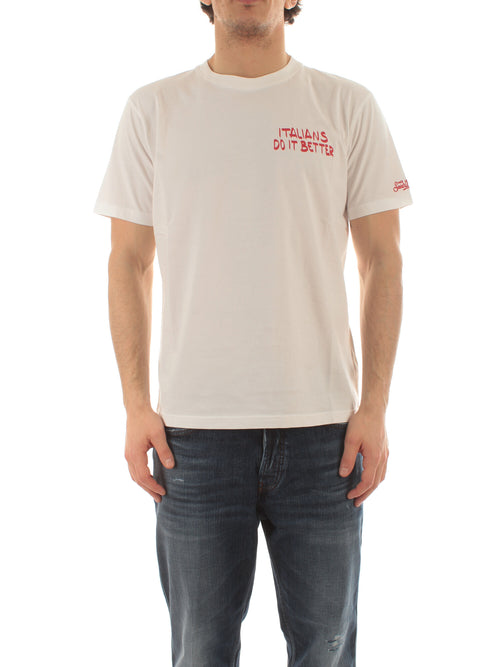 MC2 Saint Barth TSHIRT MAN in cotone da uomo ITALIANS DO IT BETTER 01N