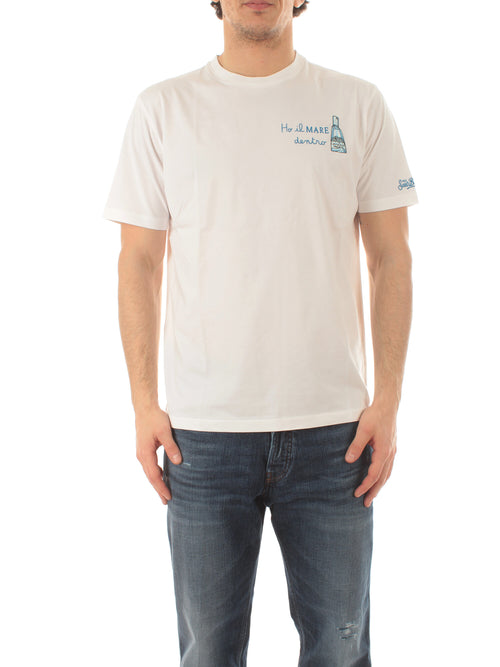 MC2 Saint Barth TSHIRT MAN in cotone da uomo GIN MARE DENTRO 01N EMB