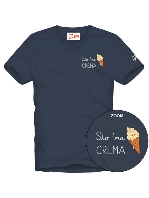 Mc2 Saint Barth PORTOFINO T-shirt da uomo NA CREMA 61 EMB