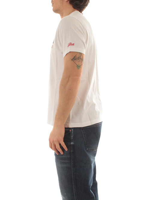 MC2 Saint Barth TSHIRT MAN in cotone da uomo CAR VOLARE 01N EMB