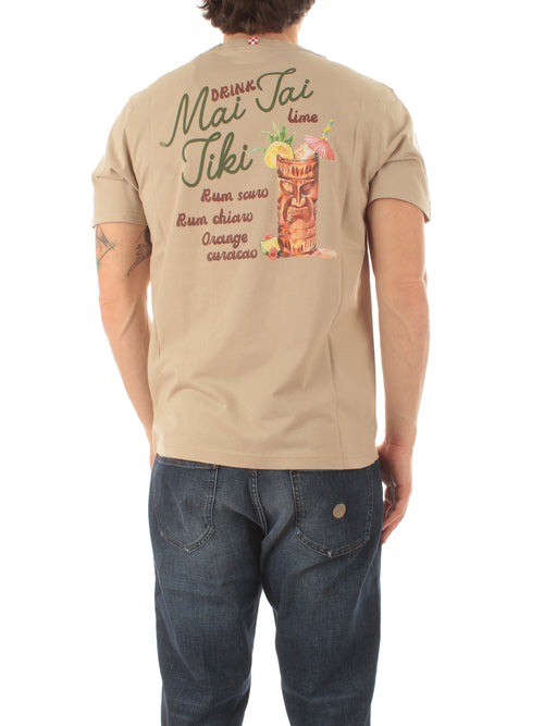 MC2 Saint Barth TSHIRT MAN in cotone da uomo DRINK TIKI 10H