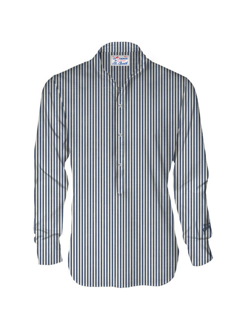 Mc2 Saint Barth NAXOS camicia in lino da uomo LINEN STRIPES 61