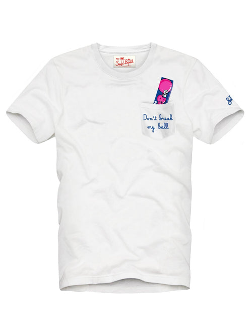 Mc2 Saint Barth AUSTIN t-shirt con taschino da uomo BREAK BALL 01 EMB