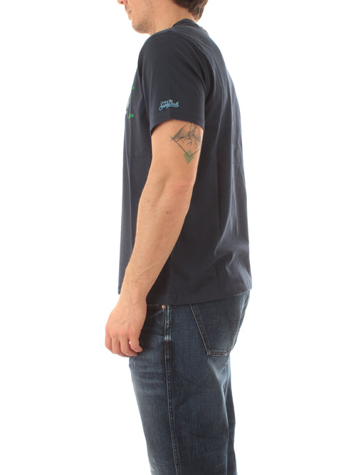 MC2 Saint Barth TSHIRT MAN in cotone da uomo GIN GLASS 61 EMB