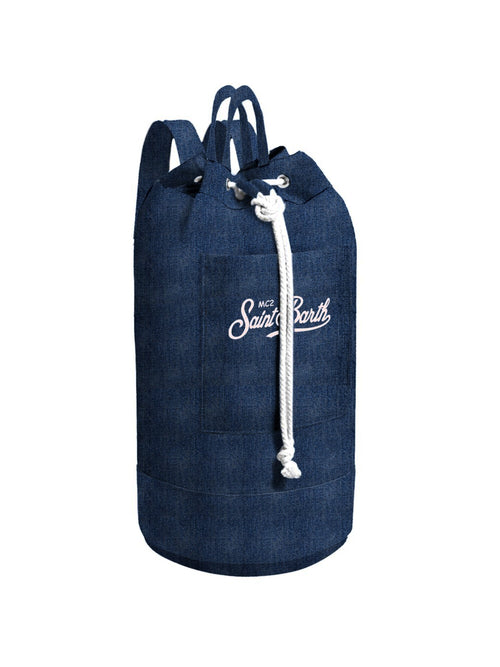 Mc2 Saint Barth BEACH BACKPACK sacca-zaino da uomo denim emb
