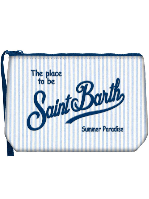 Mc2 Saint Barth ALINE SOFT pochette in cotone da uomo LINEN STRIPES 3110 EMB