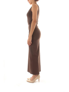 Patrizia Pepe abito in jersey Essential da donna sensual brown