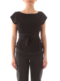 Patrizia Pepe T-shirt in cotone nero