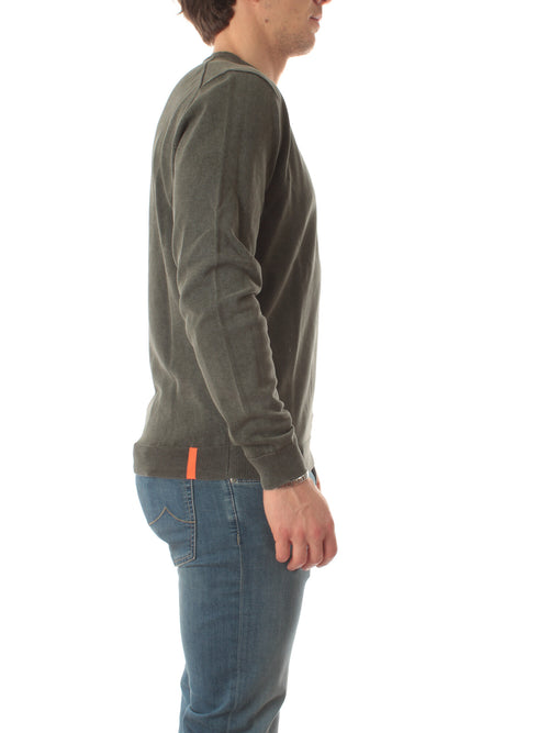 RRD-Roberto Ricci Designs techno wash round 16 knit da uomo forest green