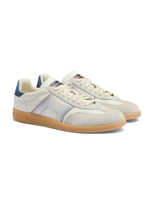 Santoni DBS Oly sneaker da uomo bianco/grigio/blu