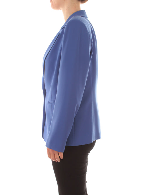 Persona by Marina Rinaldi Crema giacca blazer in cady fluido da donna pervinca chiaro