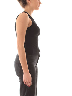 Patrizia Pepe top in maglia con nodo da donna nero