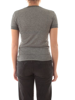 Patrizia pepe T-shirt in maglia da donna urban grey