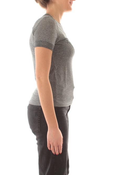 Patrizia pepe T-shirt in maglia da donna urban grey