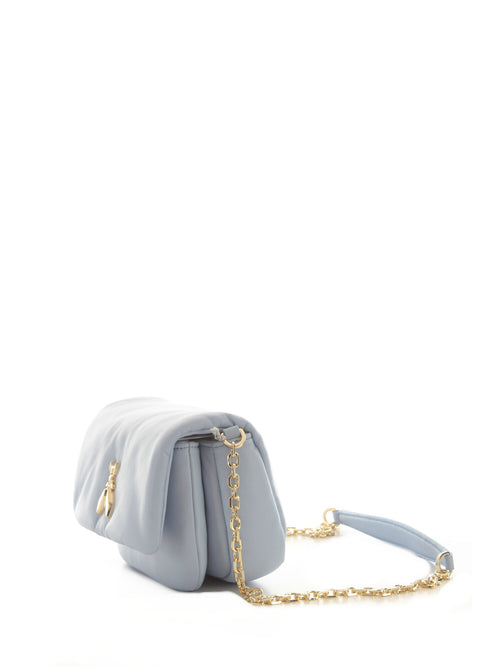 Patrizia Pepe borsa a tracolla in pelle super soft da donna sky